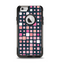 The Scattered Pink Squared-Polka Dots Apple iPhone 6 Otterbox Commuter Case Skin Set