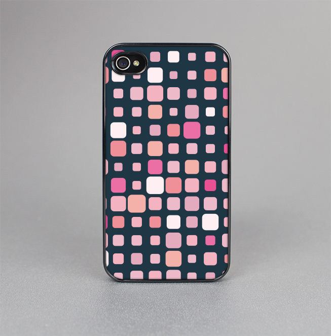 The Scattered Pink Squared-Polka Dots Skin-Sert for the Apple iPhone 4-4s Skin-Sert Case