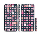 The Scattered Pink Squared-Polka Dots Sectioned Skin Series for the Apple iPhone 6/6s Plus