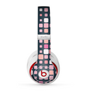 The Scattered Pink Squared-Polka Dots Skin for the Beats by Dre Studio (2013+ Version) Headphones