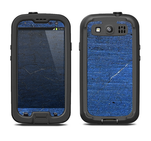 The Scratched Blue Surface Samsung Galaxy S3 LifeProof Fre Case Skin Set