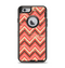 The Scratched Coral & Brown Layered Chevron V2 Apple iPhone 6 Otterbox Defender Case Skin Set