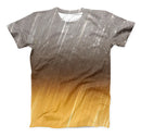 The Scratched Gold and Silver Surface ink-Fuzed Unisex All Over Full-Printed Fitted Tee Shirt