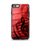 The Scratched Red Surface with Black Music Note Apple iPhone 6 Otterbox Symmetry Case Skin Set