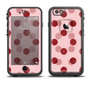 The Scratched & Scatterd Pink Polkadots Apple iPhone 6/6s LifeProof Fre Case Skin Set
