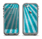 The Scratched Striped Blue Rays Apple iPhone 5c LifeProof Fre Case Skin Set
