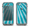The Scratched Striped Blue Rays Apple iPhone 5c LifeProof Nuud Case Skin Set