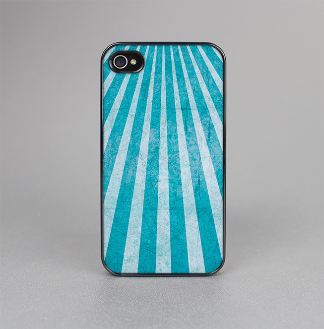 The Scratched Striped Blue Rays Skin-Sert for the Apple iPhone 4-4s Skin-Sert Case
