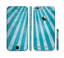 The Scratched Striped Blue Rays Sectioned Skin Series for the Apple iPhone 6s Plus