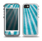 The Scratched Striped Blue Rays Skin for the iPhone 5-5s OtterBox Preserver WaterProof Case
