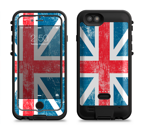 The Scratched Surface London England Flag Apple iPhone 6/6s LifeProof Fre POWER Case Skin Set