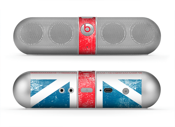 The Scratched Surface London England Flag Skin for the Beats by Dre Pill Bluetooth Speaker