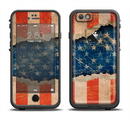 The Scratched Surface Peeled American Flag Apple iPhone 6/6s Plus LifeProof Fre Case Skin Set