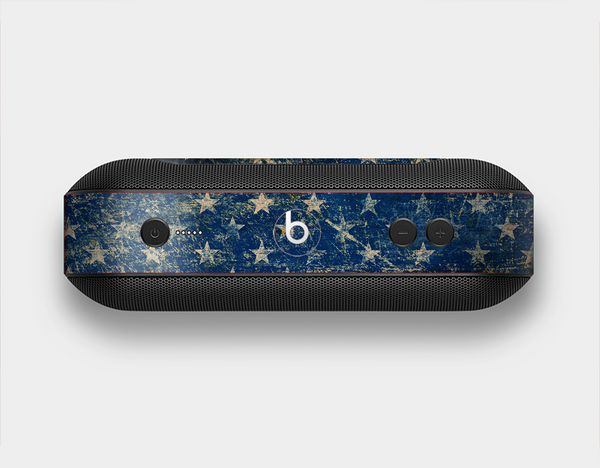 The Scratched Surface Peeled American Flag Skin Set for the Beats Pill Plus