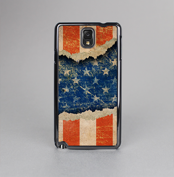 The Scratched Surface Peeled American Flag Skin-Sert Case for the Samsung Galaxy Note 3