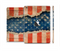 The Scratched Surface Peeled American Flag Full Body Skin Set for the Apple iPad Mini 2