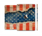 The Scratched Surface Peeled American Flag Full Body Skin Set for the Apple iPad Mini 3