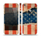 The Scratched Surface Peeled American Flag Skin Set for the Apple iPhone 5s