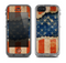 The Scratched Surface Peeled American Flag Skin for the Apple iPhone 5c LifeProof Fre Case