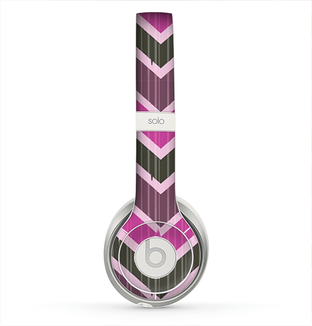 The Scratched Vintage Chevron Surface Skin for the Beats by Dre Solo 2 Headphones