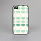 The Scratched Vintage Green Hearts Skin-Sert for the Apple iPhone 4-4s Skin-Sert Case