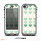 The Scratched Vintage Green Hearts Skin for the iPhone 5c nüüd LifeProof Case