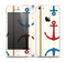 The Scratched Vintage Red Anchor Skin Set for the Apple iPhone 5s