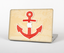The Scratched Vintage Red Anchor Skin for the Apple MacBook Pro 15"
