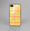The Scratched Yellow Faded Plaid Skin-Sert for the Apple iPhone 4-4s Skin-Sert Case