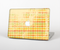 The Scratched Yellow Faded Plaid Skin Set for the Apple MacBook Pro 15" with Retina Display