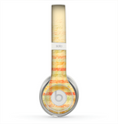 The Scratched Yellow Faded Plaid Skin for the Beats by Dre Solo 2 Headphones