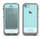 The Seamless Blue Subtle Floral Strips Name Script Apple iPhone 5c LifeProof Fre Case Skin Set