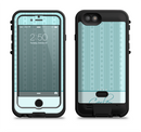 the seamless blue subtle floral strips name script  iPhone 6/6s Plus LifeProof Fre POWER Case Skin Kit