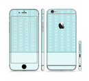 The Seamless Blue Subtle Floral Strips Sectioned Skin Series for the Apple iPhone 6s Plus