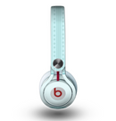 The Seamless Blue Subtle Floral Strips Skin for the Beats by Dre Mixr Headphones