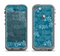 The Seamless Blue and White Paisley Swirl Apple iPhone 5c LifeProof Fre Case Skin Set