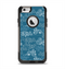 The Seamless Blue and White Paisley Swirl Apple iPhone 6 Otterbox Commuter Case Skin Set