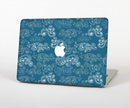 The Seamless Blue and White Paisley Swirl Skin for the Apple MacBook Pro Retina 15"