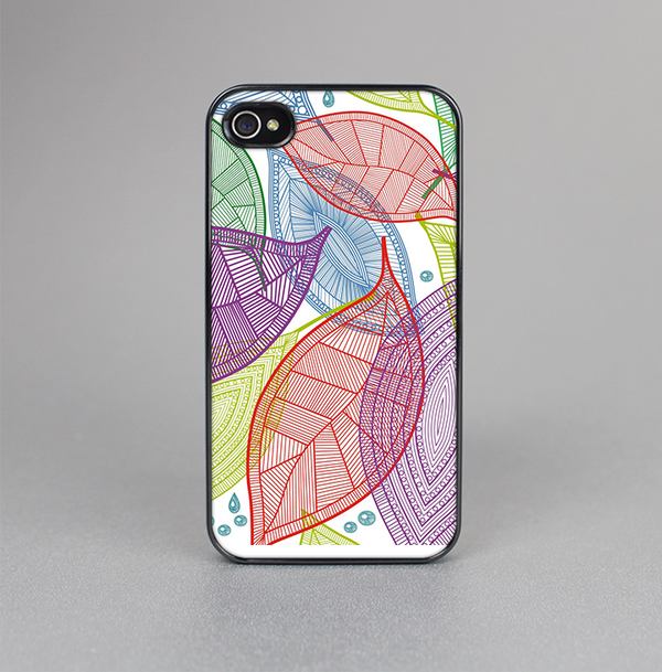 The Seamless Color Leaves Skin-Sert for the Apple iPhone 4-4s Skin-Sert Case