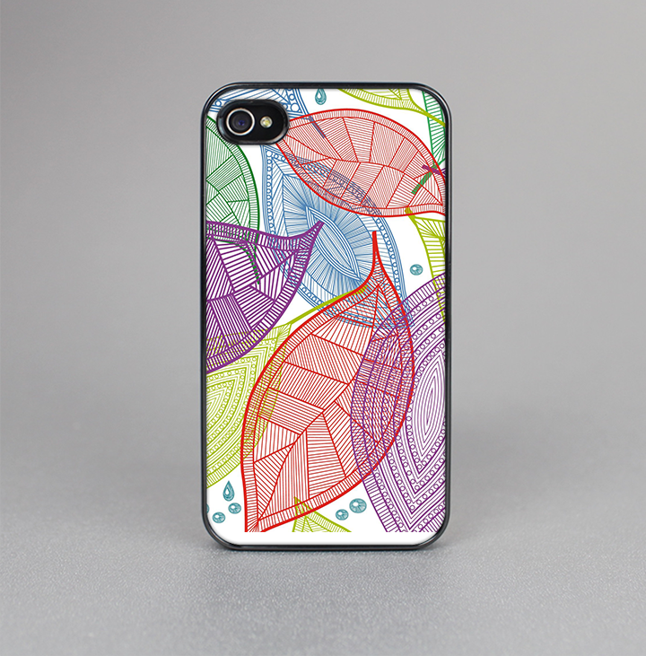 The Seamless Color Leaves Skin-Sert for the Apple iPhone 4-4s Skin-Sert Case