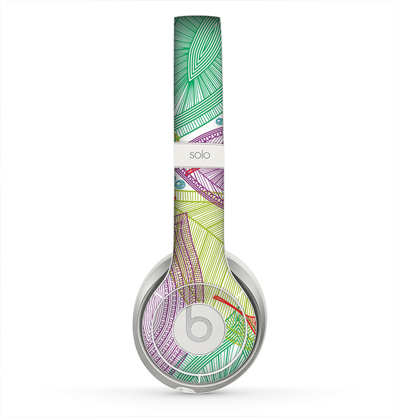 The Seamless Color Leaves Skin for the Beats by Dre Solo 2 Headphones