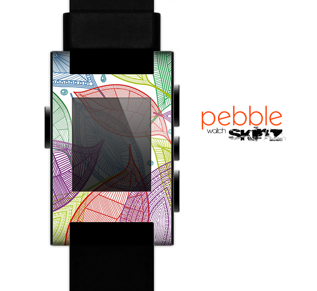 The Seamless Color Leaves Skin for the Pebble SmartWatch