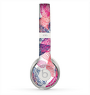 The Seamless Pink & Blue Color Leaves Skin for the Beats by Dre Solo 2 Headphones
