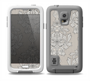 The Seamless Tan Floral Pattern Skin Samsung Galaxy S5 frē LifeProof Case