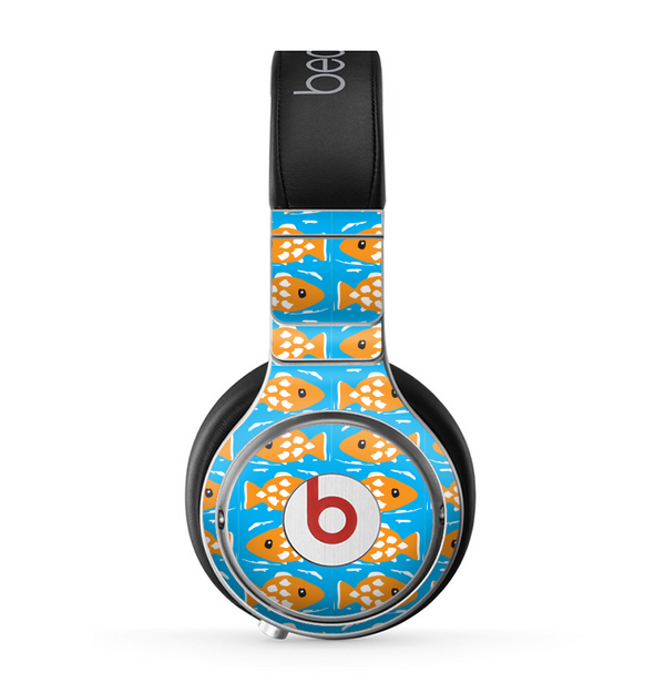 The Seamless Vector Gold Fish Skin for the Beats by Dre Pro Headphones