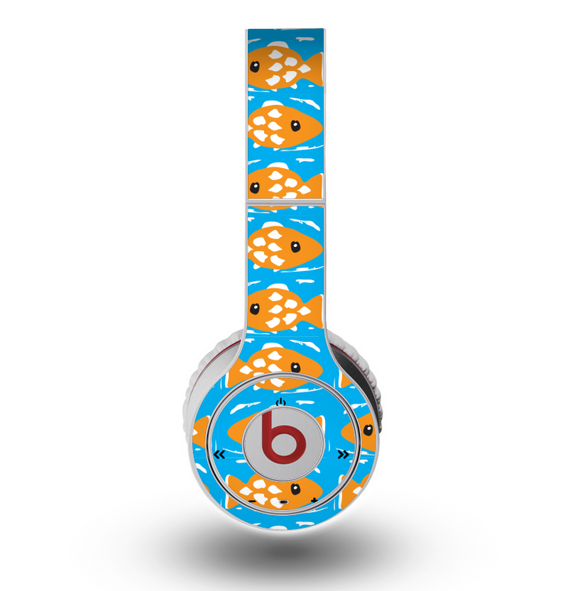 The Seamless Vector Gold Fish Skin for the Original Beats by Dre Wireless Headphones