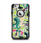 The Shades of Green Swirl Pattern V32 Apple iPhone 6 Otterbox Commuter Case Skin Set