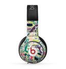 The Shades of Green Swirl Pattern V32 Skin for the Beats by Dre Pro Headphones