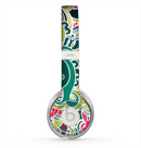 The Shades of Green Swirl Pattern V32 Skin for the Beats by Dre Solo 2 Headphones