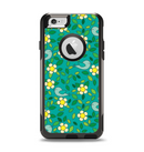 The Shades of Green Vector Flower-Bed Apple iPhone 6 Otterbox Commuter Case Skin Set
